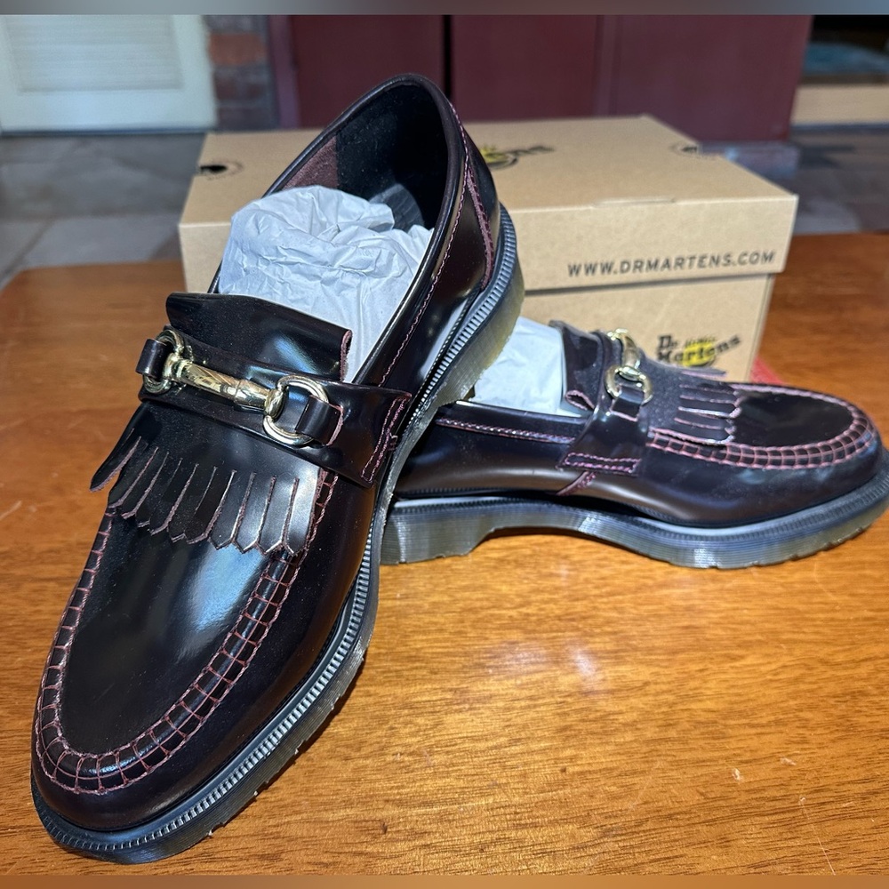 Dr. Martens | Adrian Snaffle Loafer | M10| Cherry Red